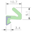 AQUAMAC 21 Draught Strip Seal