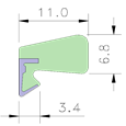 AQUAMAC 109 Draught Strip Seal