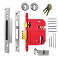 ERA 334 Fortress Fortress BS BS Euro Keyless Egress Key & Turn Sashlock With Cylinder