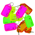 KEVRON ID38 Tags Bag of 50 Assorted Colours Fluorescent