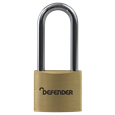 DEFENDER Brass Long Shackle Padlock