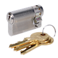 EVVA A5 HZ Euro Half Cylinder With Adjustable Cam KD