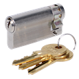 EVVA A5 HZ Euro Half Cylinder With Adjustable Cam KD