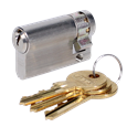 EVVA A5 HZ Euro Half Cylinder With Adjustable Cam KD