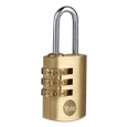 YALE Y150B Brass Open Shackle Combination Padlock