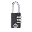 YALE YE3CB Aluminium Open Shackle Combination Padlock