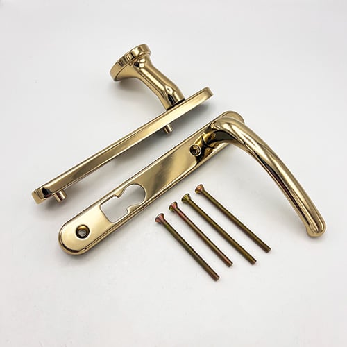 ERA Invincible Surefire Lever Moveable Pad UPVC Multipoint Door Handles - 92mm PZ Sprung 122mm Screw Centres