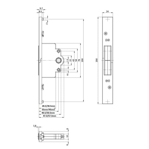 GU Alu Jet Bi-Fold Lock Case