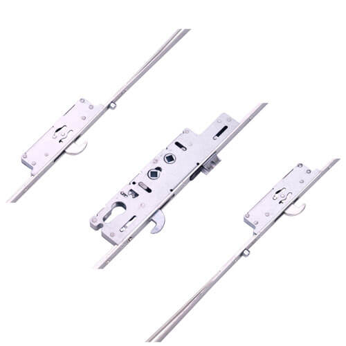 Ingenious Latch 3 Hook 2 Roller Double Spindle Multipoint Door Lock (top hook to spindle = 710mm)