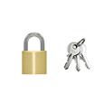 TSS 30mm Open Shackle Brass Padlock