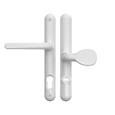 Brisant Secure Ultion TS007 2* Lever Pad UPVC Multipoint Door Handles - 92/62mm PZ Sprung 211mm Screw Centres