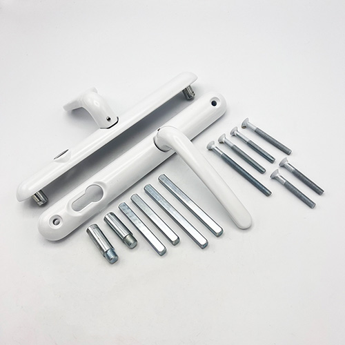 Brisant Secure Ultion TS007 2* Lever Pad UPVC Multipoint Door Handles - 92/62mm PZ Sprung 211mm Screw Centres