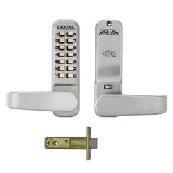 Lockey 2835 Tubular Mortice Latch Lever Handle Digital Lock With Holdback and Free Passage
