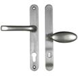 Mila Pro Secure TS007 2* Lever Moveable Pad UPVC Multipoint Door Handles - 92/62mm PZ Sprung 212mm Screw Centres