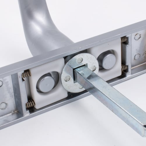 Mila Pro Secure TS007 2* Lever Moveable Pad UPVC Multipoint Door Handles - 92/62mm PZ Sprung 212mm Screw Centres