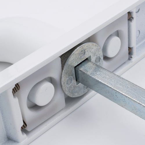 Mila Pro Secure TS007 2* Lever Moveable Pad UPVC Multipoint Door Handles - 92/62mm PZ Sprung 212mm Screw Centres