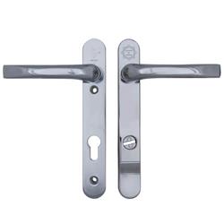 Mila Pro Secure TS007 2* Lever Lever UPVC Multipoint Door Handles -  92mm PZ Sprung 122mm Screw Centres