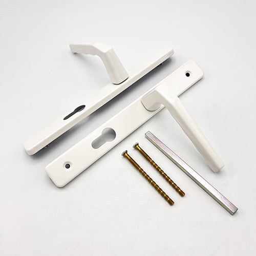 Hoppe Frankfurt Lever Lever UPVC Multipoint Door Handles -  70mm PZ Unsprung 200mm Screw Centres