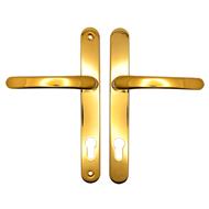 TSS Lever Lever UPVC Multipoint Door Handles -  92mm PZ Sprung 215mm Screw Centres