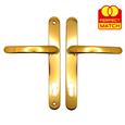 TSS Lever Lever UPVC Multipoint Door Handles -  92mm PZ Sprung 215mm Screw Centres