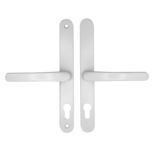 TSS Lever Lever UPVC Multipoint Door Handles -  68mm PZ Sprung 215mm Screw Centres