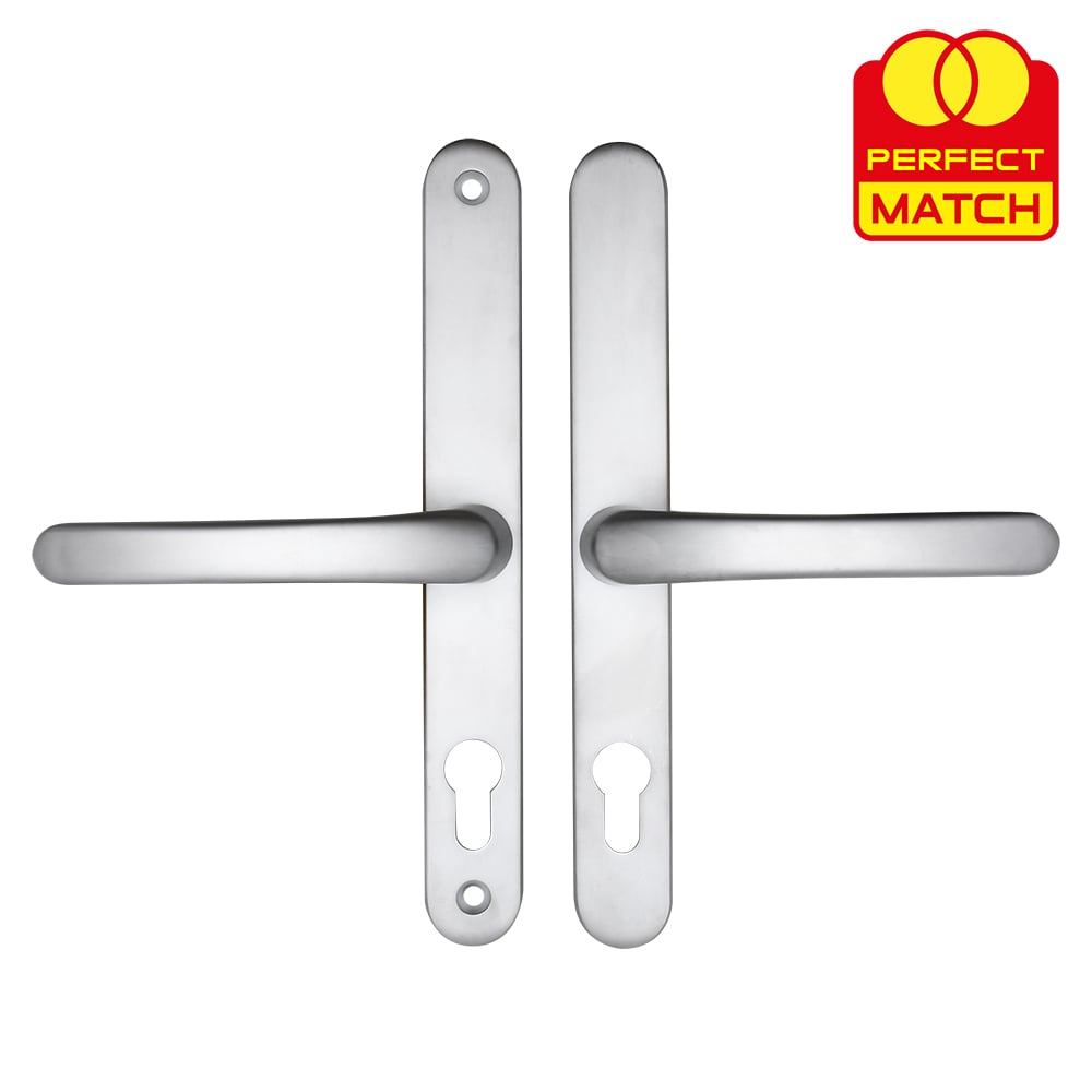 TSS Lever Lever UPVC Multipoint Door Handles -  68mm PZ Sprung 215mm Screw Centres