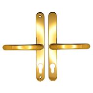 TSS Lever Lever UPVC Multipoint Door Handles -  68mm PZ Sprung 215mm Screw Centres