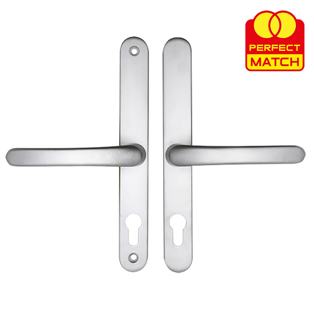 TSS Lever Lever UPVC Multipoint Door Handles -  70mm PZ Sprung 215mm Screw Centres