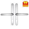 TSS Lever Lever UPVC Multipoint Door Handles -  70mm PZ Sprung 215mm Screw Centres