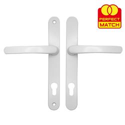 TSS Lever Lever UPVC Multipoint Door Handles -  92mm PZ Sprung 215mm Screw Centres