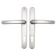 TSS Lever Lever UPVC Multipoint Door Handles -  92mm PZ Sprung 215mm Screw Centres