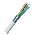 Securi-Flex Alarm Cable TCCA Type 3 To BS4737 White