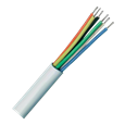 Securi-Flex Alarm Cable TCCA Type 3 To BS4737 White