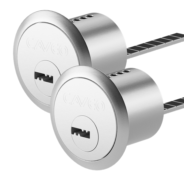 CAVEO Dimple Rim Cylinder Keyed Alike Pair NP 3 Keys
