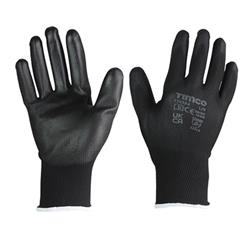 Durable Grip Gloves PU Coated Polyester