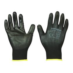 Durable Grip Gloves PU Coated Polyester