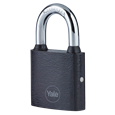 YALE Y111B Series Cast Iron Open Shackle Padlock Black