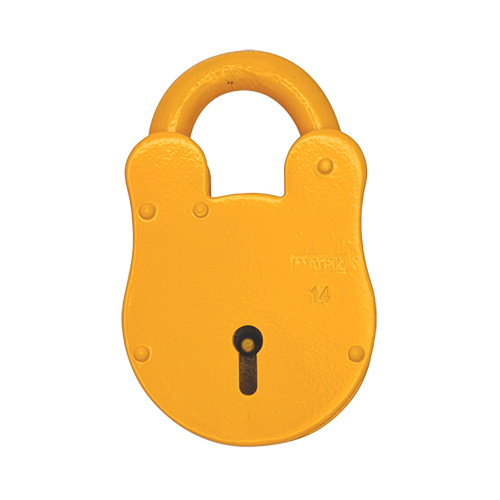 TSS Fire Brigade FB14 Open Shackle Yellow Padlock