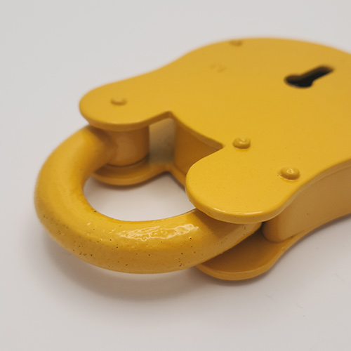 TSS Fire Brigade FB14 Open Shackle Yellow Padlock