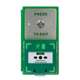 ICS Dual Unit MCP110 Call Point With 19mm Stainless Steel Exit Button