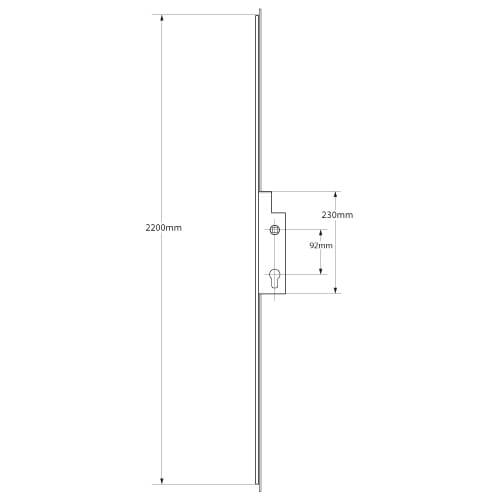 Ingenious French Door Passive Multipoint Door Lock