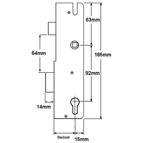 Winkhaus Genuine Multipoint Gearbox - Lift Lever
