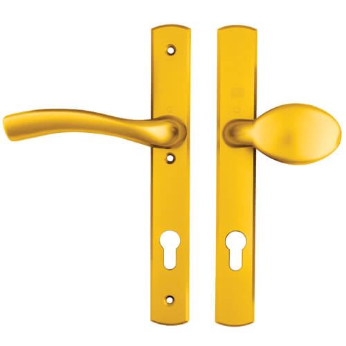 Winkhaus Palladio Lever Moveable Pad UPVC Multipoint Door Handles - 92mm PZ Unsprung 215mm Screw Centres