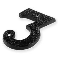 TSS Antique Black Face Fix Door Numerals 