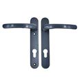 TSS Lever Lever UPVC Multipoint Door Handles -  92mm PZ Sprung 122mm Screw Centres