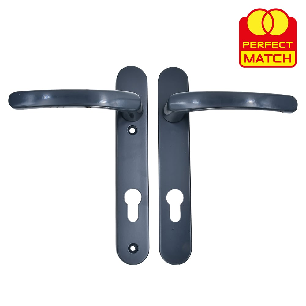 TSS Lever Lever UPVC Multipoint Door Handles -  92mm PZ Sprung 122mm Screw Centres