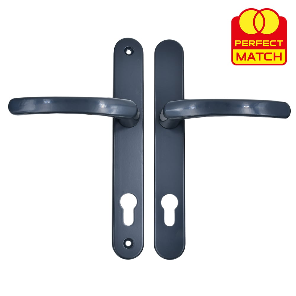 TSS Lever Lever UPVC Multipoint Door Handles -  92mm PZ Sprung 210mm Screw Centres
