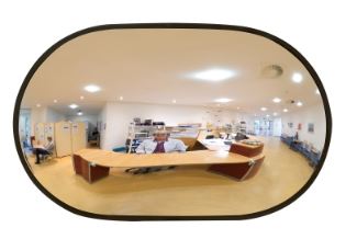Oval & Round Wall mounted acrylic glass mirror 