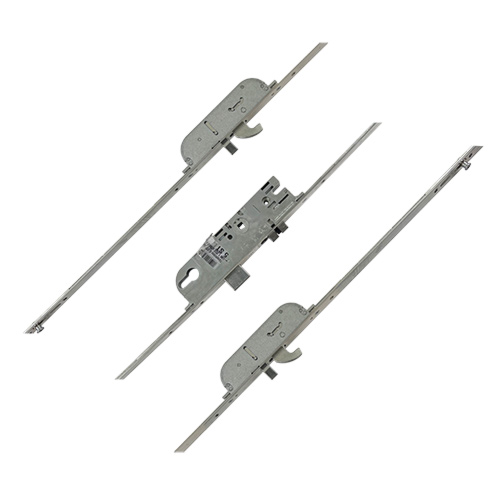 Maco C-TS Latch Deadbolt 2 Hooks 2 Rollers Split Spindle 16mm/24mm Top Hat Faceplate Multipoint Door Lock