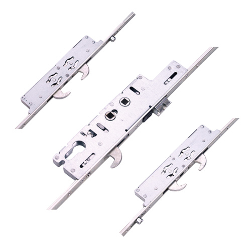 Ingenious Duplex Latch 5 Hook 4 Roller Multipoint Door Lock - 16mm Faceplate Option 1 (top hook to spindle = 543mm)